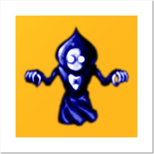 Flatwoods Monster's Ghost *Blue Posters and Art